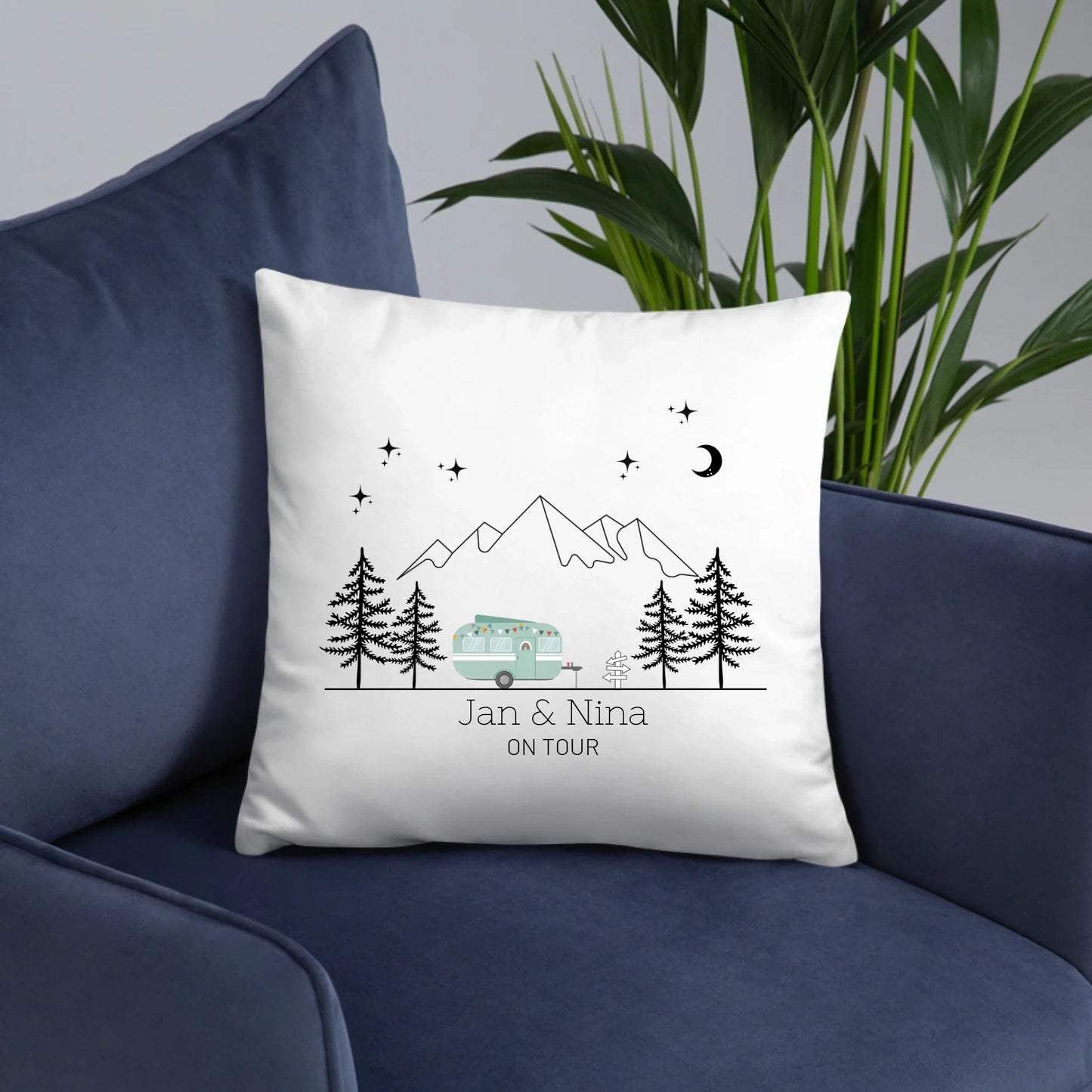 Camping pillow "Happy Camper"