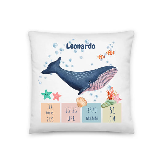 Personalized birth pillow
