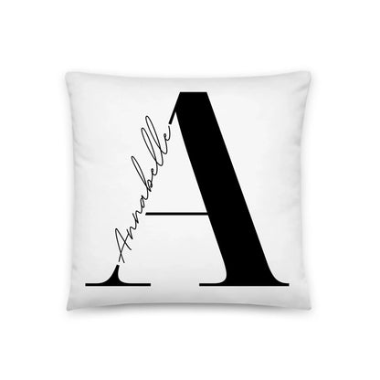 Personalized letter pillow with name