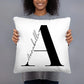 Personalized letter pillow with name