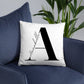 Personalized letter pillow with name