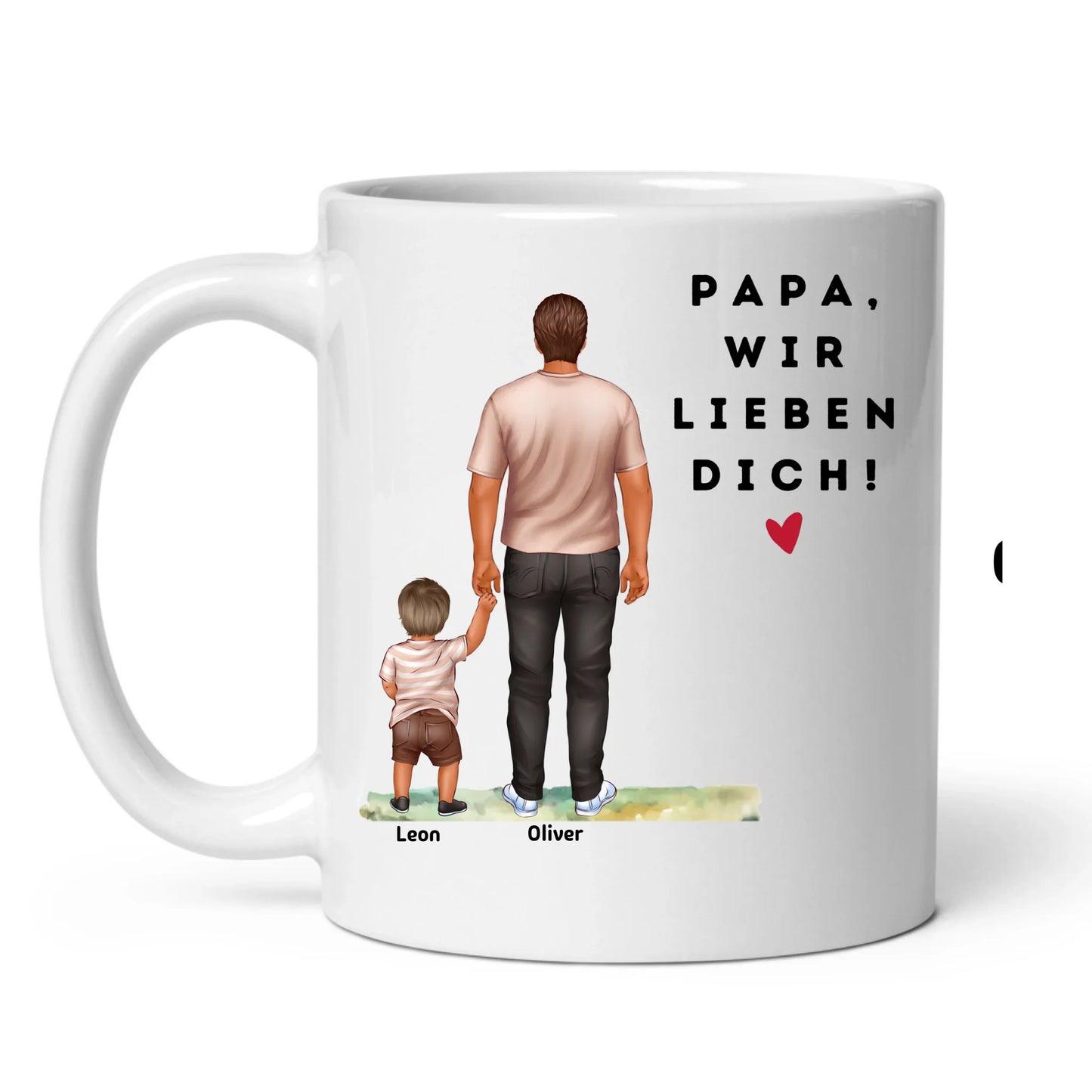 Cadeau pour papa avec enfants – Coussin personnalisé avec prénom | Idéal pour la fête des pères et un anniversaire 