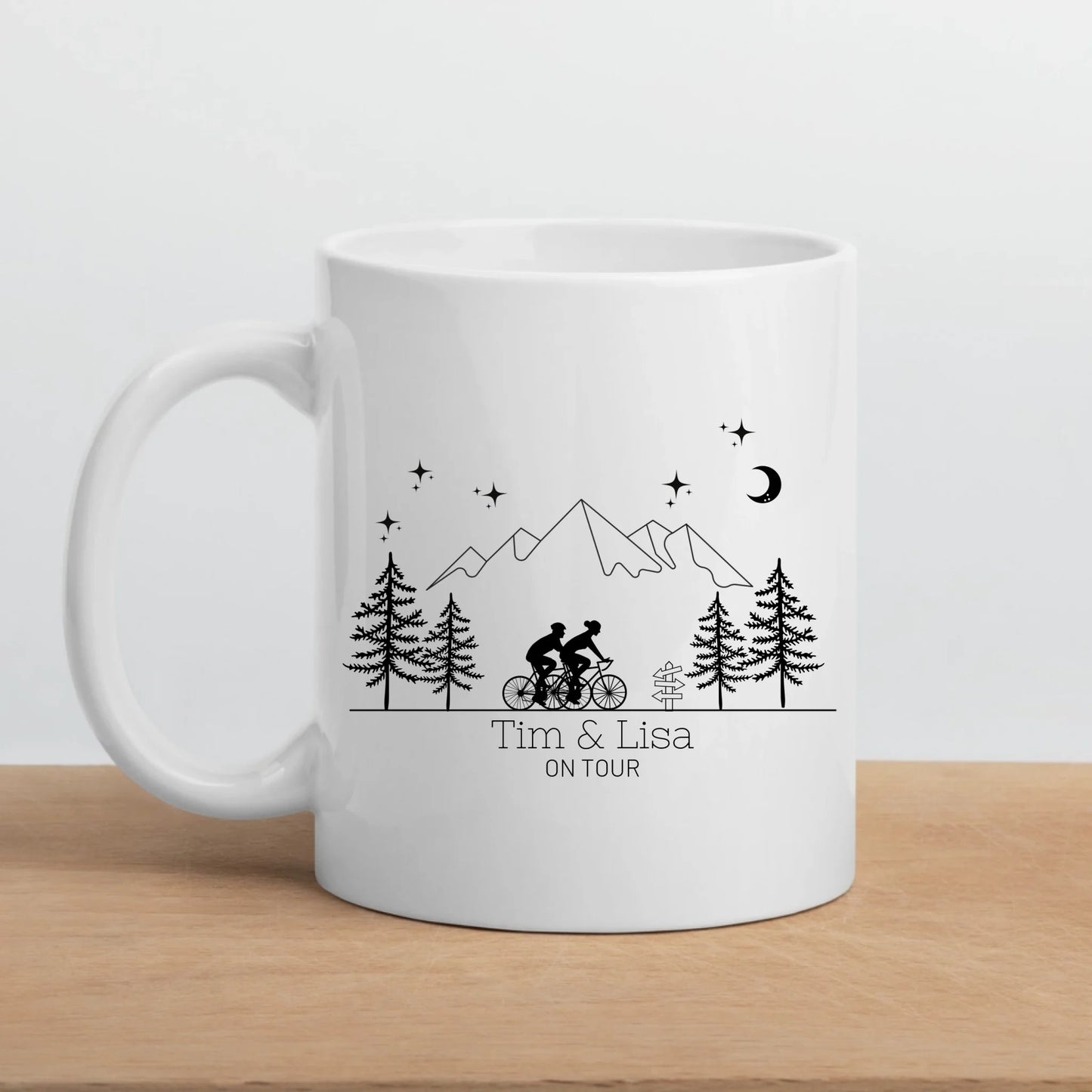 Emaille Camping Tasse Rennrad Fahrer