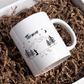 Personalisierte Emaille Tasse Angler "Petri Heil"