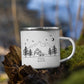 Personalisierte "Ski Emaille Tasse"