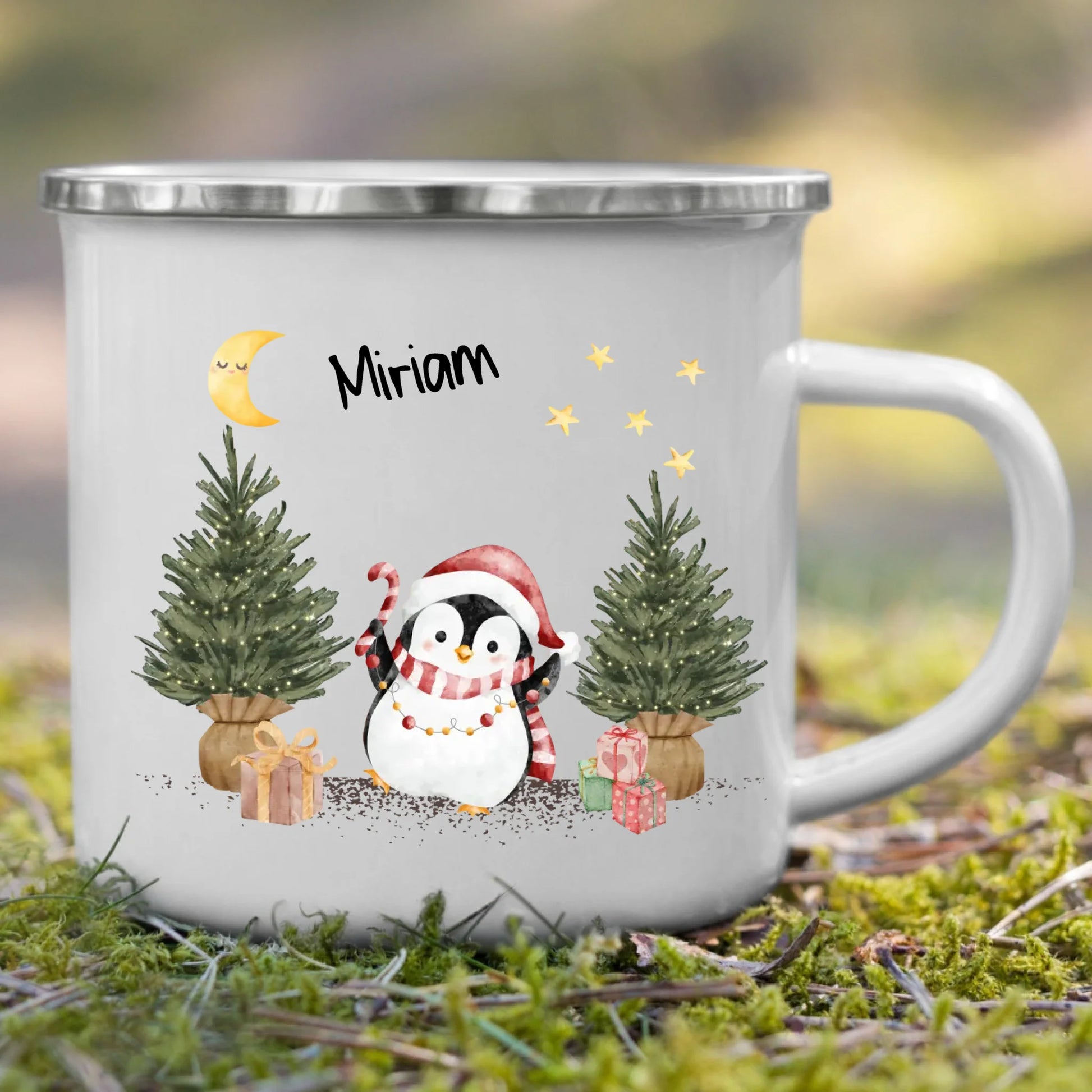 Bruchsichere und kratzfeste Emaille Kindertasse mit Namen – personalisierte, recyclebare Tasse von Little Mathilda