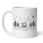 Enamel camping mug motorhome
