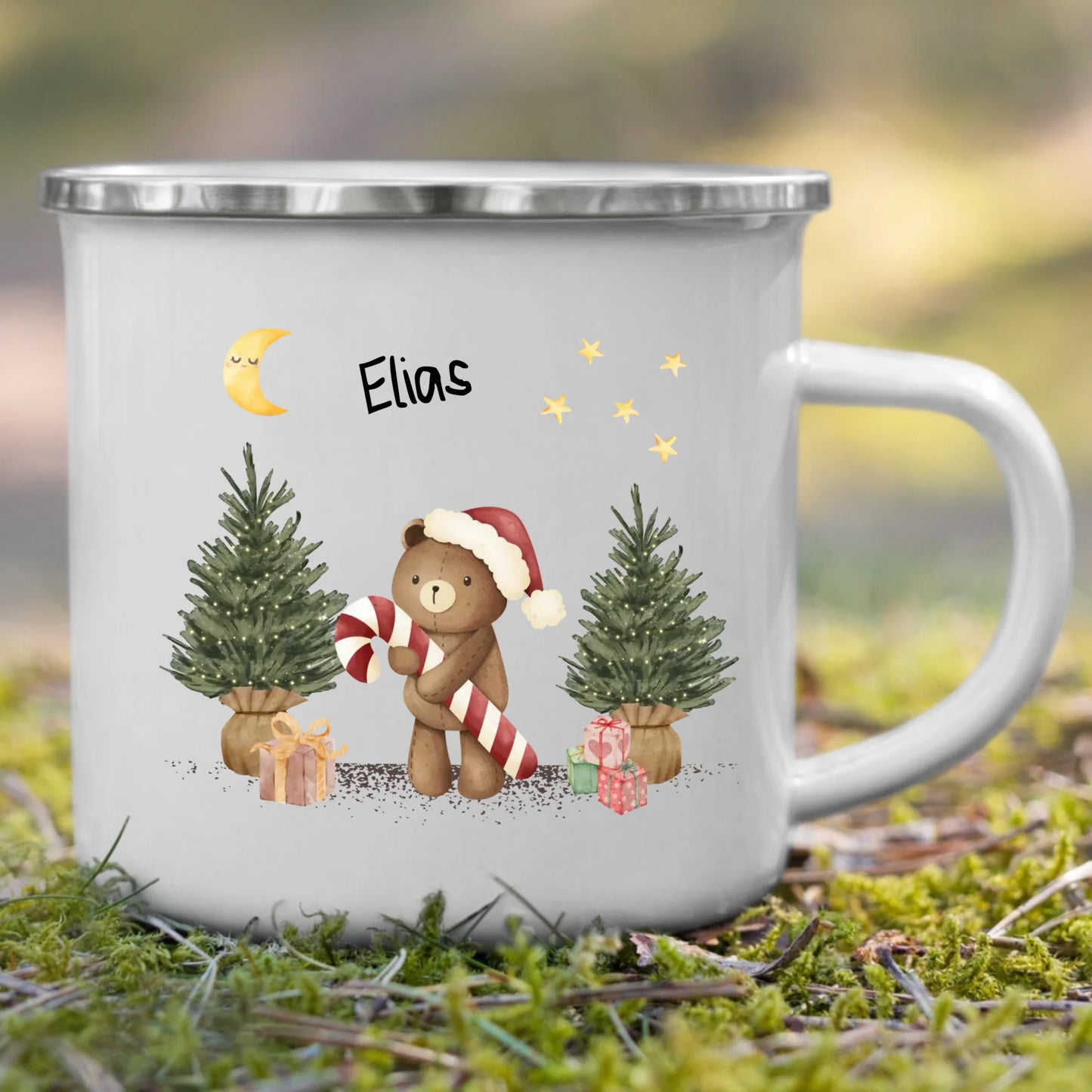 Bruchsichere und kratzfeste Emaille Kindertasse mit Namen – personalisierte, recyclebare Tasse von Little Mathilda