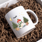 Personalisierte Weihnachtstasse für Kinder "Schneemann"