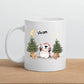 Personalisierte Weihnachtstasse für Kinder "Pinguin"