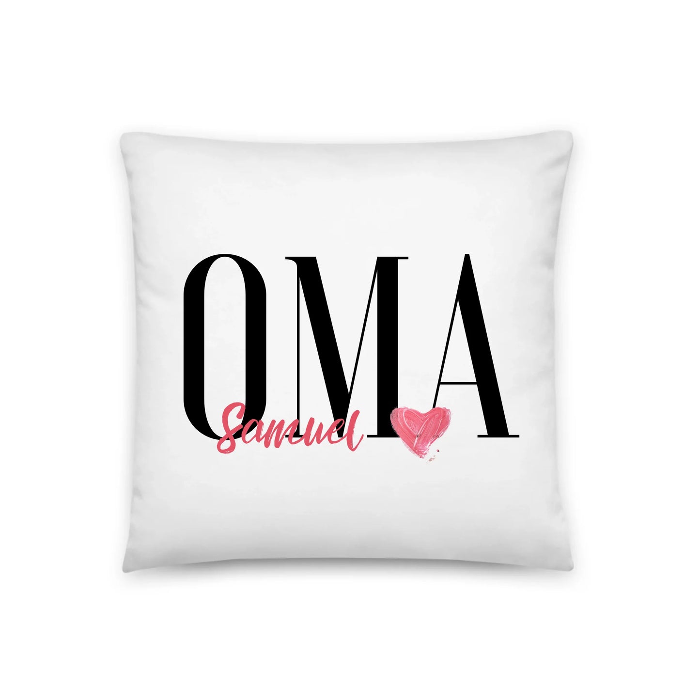 Coussin pour grand-mère avec les noms des petits-enfants