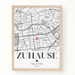 Personalisiertes Geschenk zum Einzug: Zuhause Poster mit Koordinaten