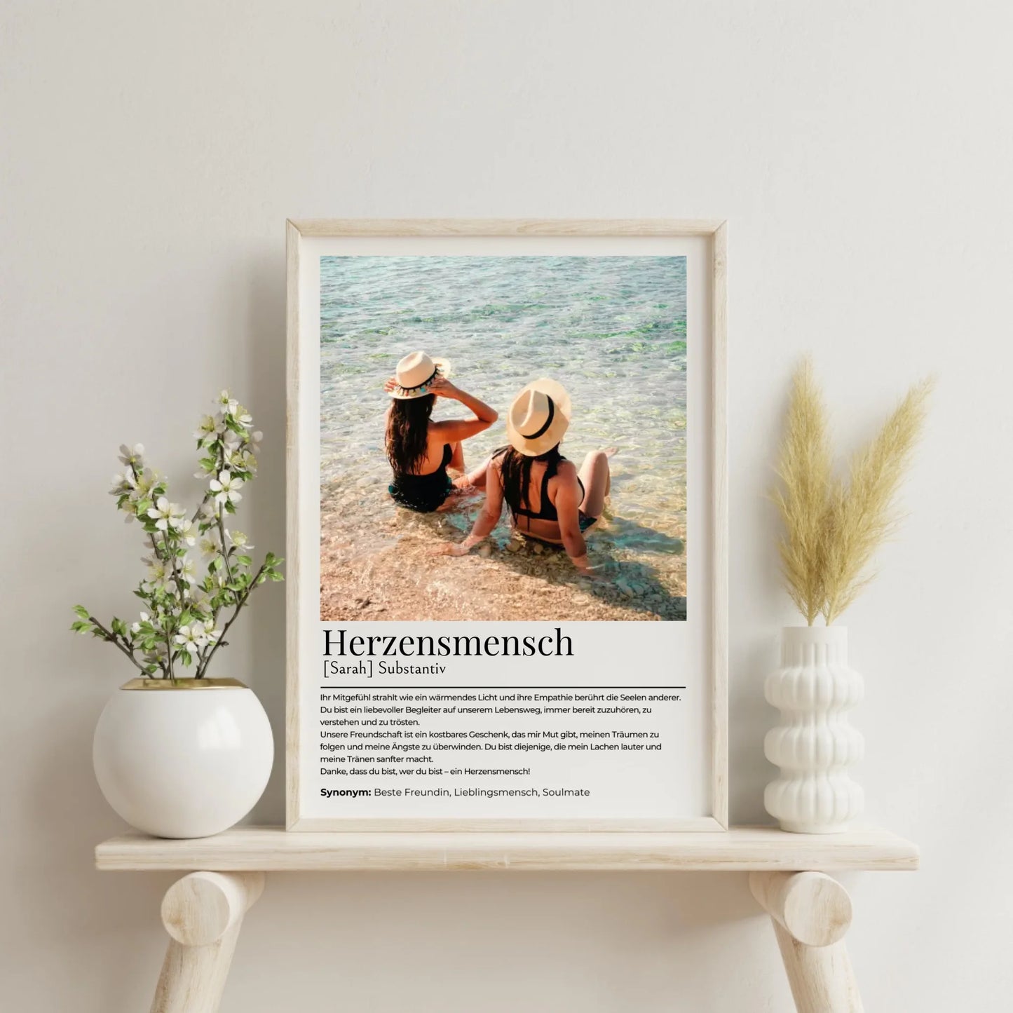 Personalisiertes Poster "Herzensmensch"