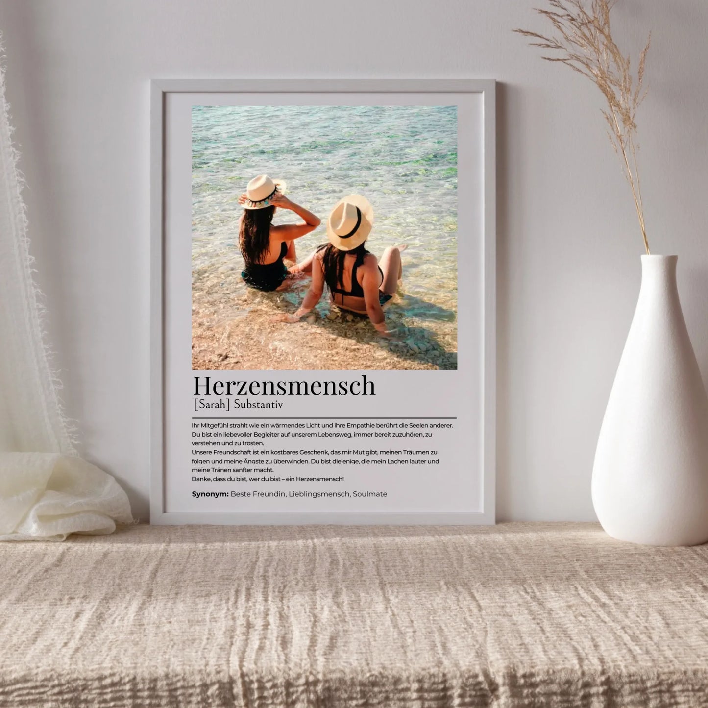 Personalisiertes Poster "Herzensmensch"