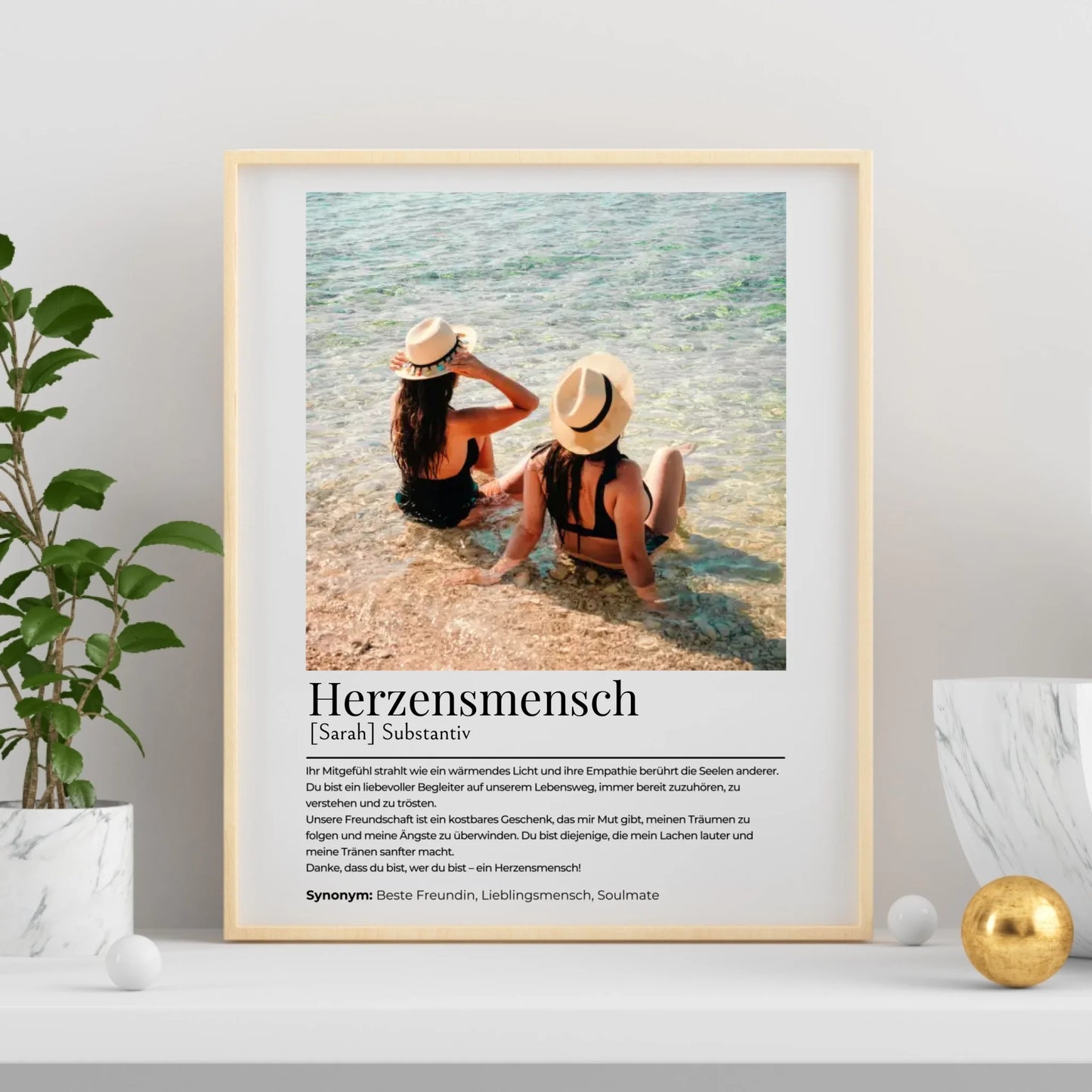 Personalisiertes Poster "Herzensmensch"