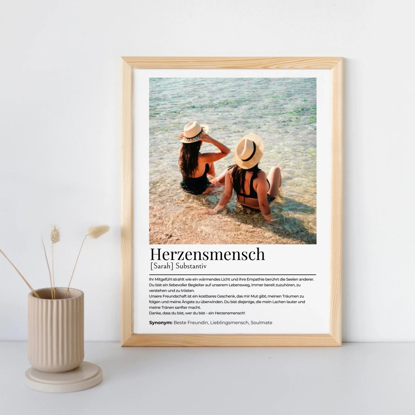 Personalisiertes Poster "Herzensmensch"