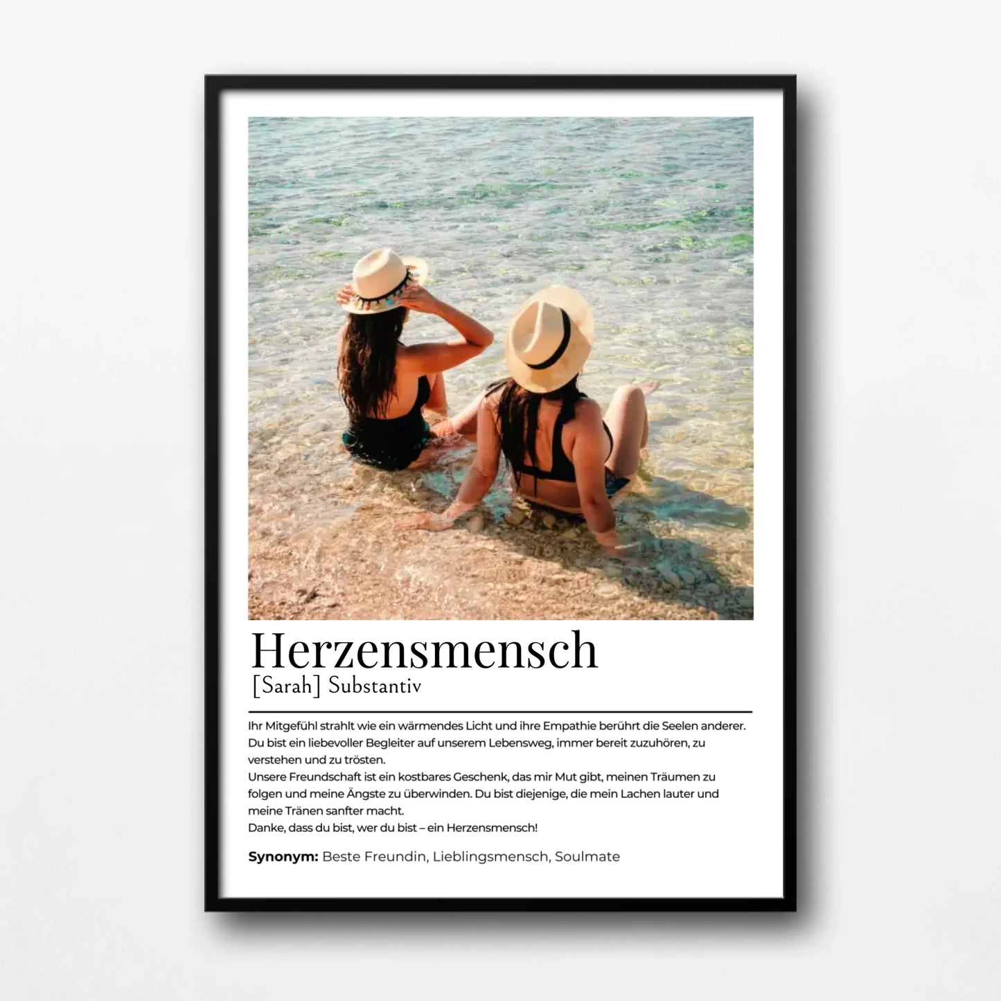 Personalisiertes Poster "Herzensmensch"