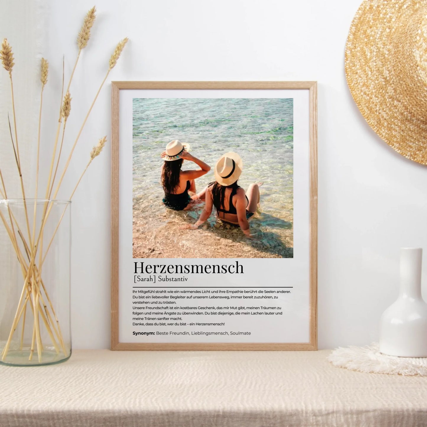 Personalisiertes Poster "Herzensmensch"