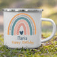 Bruchsichere und kratzfeste Emaille Kindertasse mit Namen – personalisierte, recyclebare Tasse von Little Mathilda