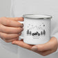 Personalisierte Emaille Camping Tasse Motorrad