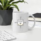 Personalisierte Emaille Camping Tasse "Kompass"