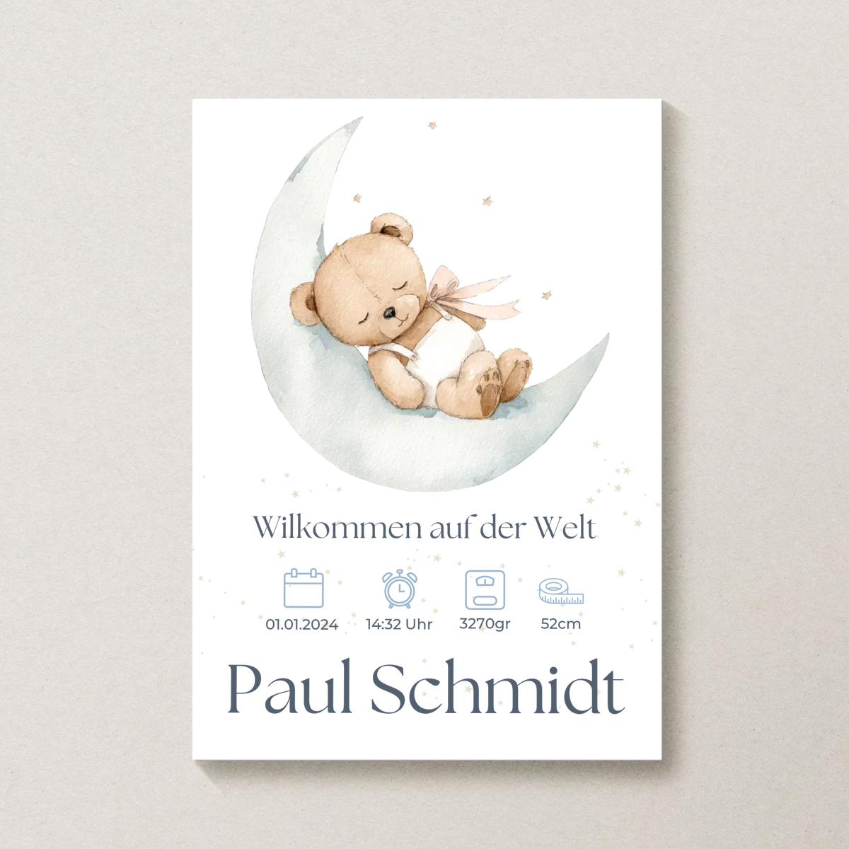 Personalisiertes Poster von Little Mathilda transparent