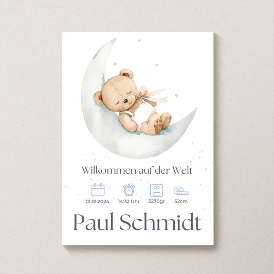 Personalisiertes Poster von Little Mathilda transparent