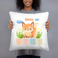 Coussin de naissance personnalisé : Fuchskids (40x40cm coton)