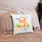 Coussin de naissance personnalisé : Fuchskids (40x40cm coton)