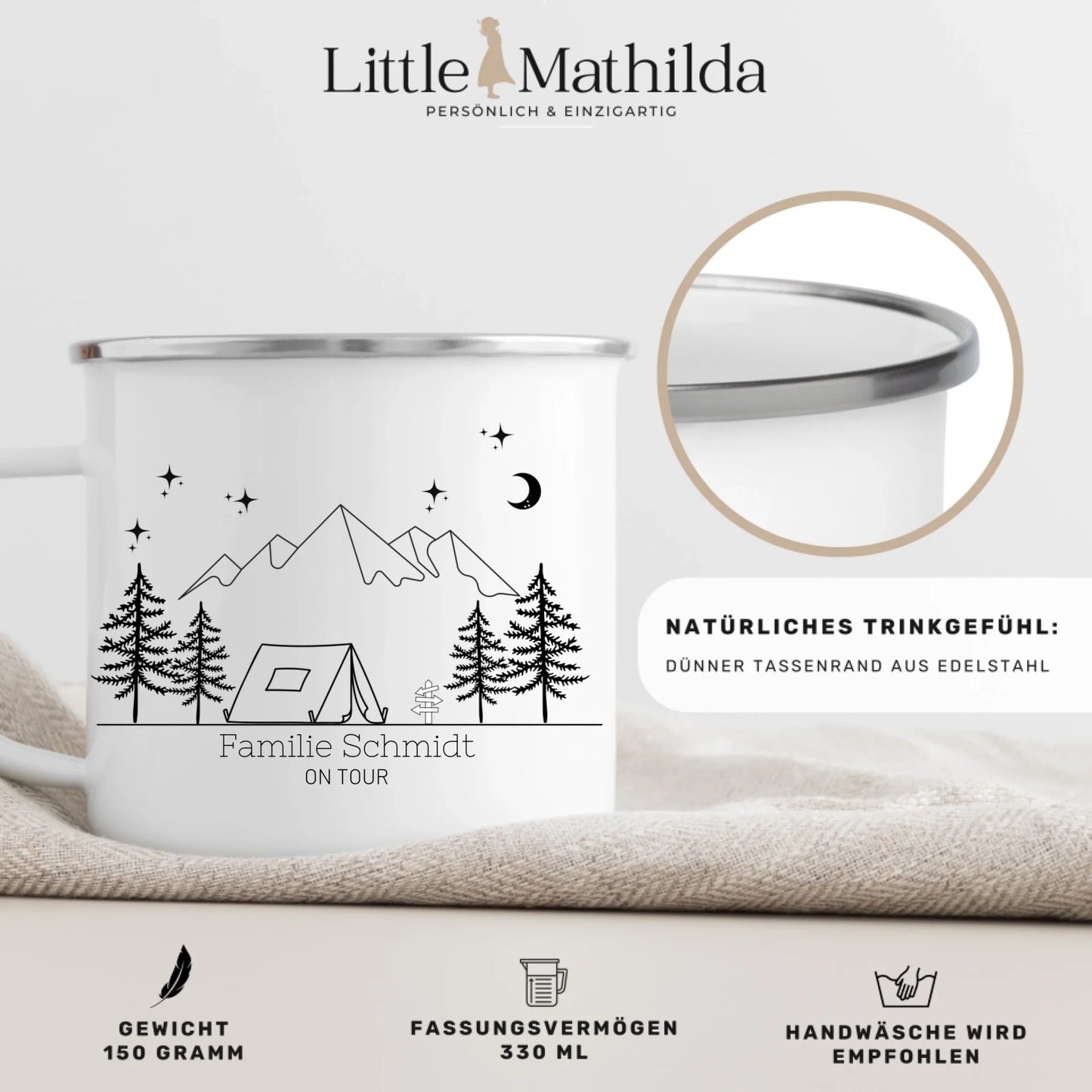 Tasse de camping "Tente"