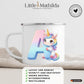 Personalisierte Kindertasse aus Emaille – hochwertige Kinderbecher mit Namen und Motiv selbst gestalten