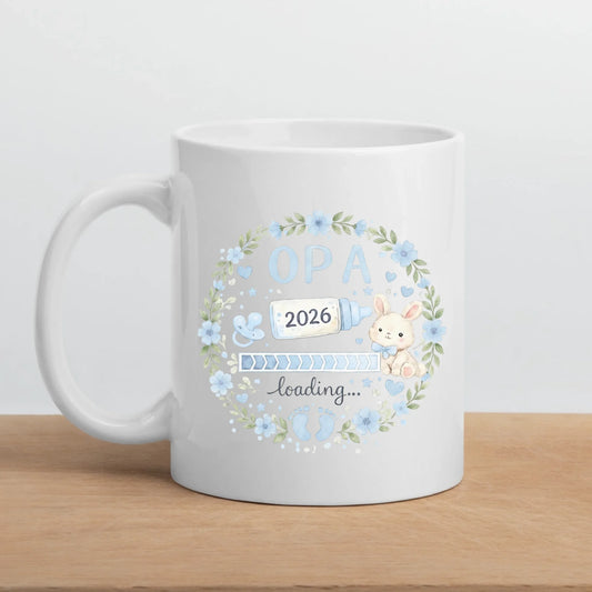 Keramik Tasse Schwangerschaft verkünden: Opa Loading...