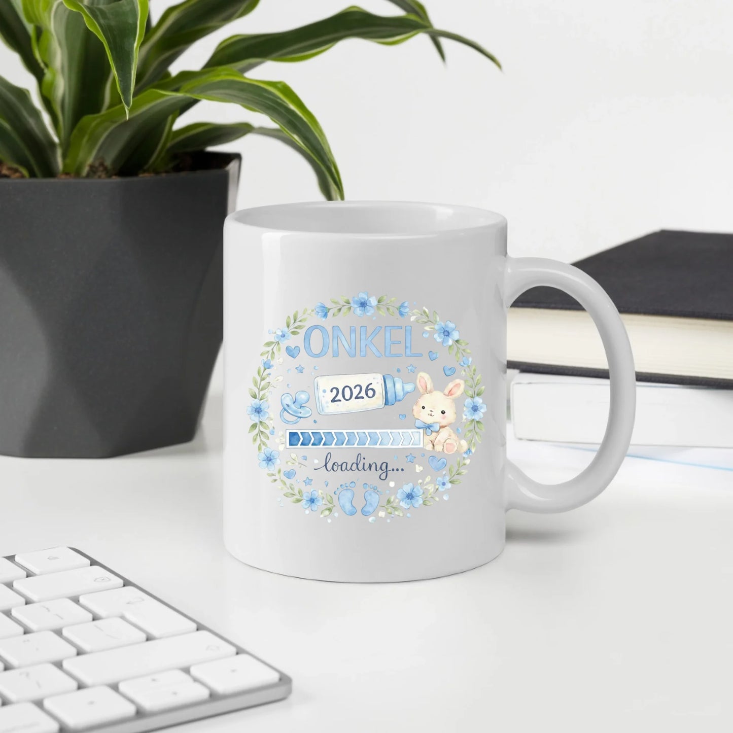 Keramik Tasse Schwangerschaft verkünden: Onkel Loading...
