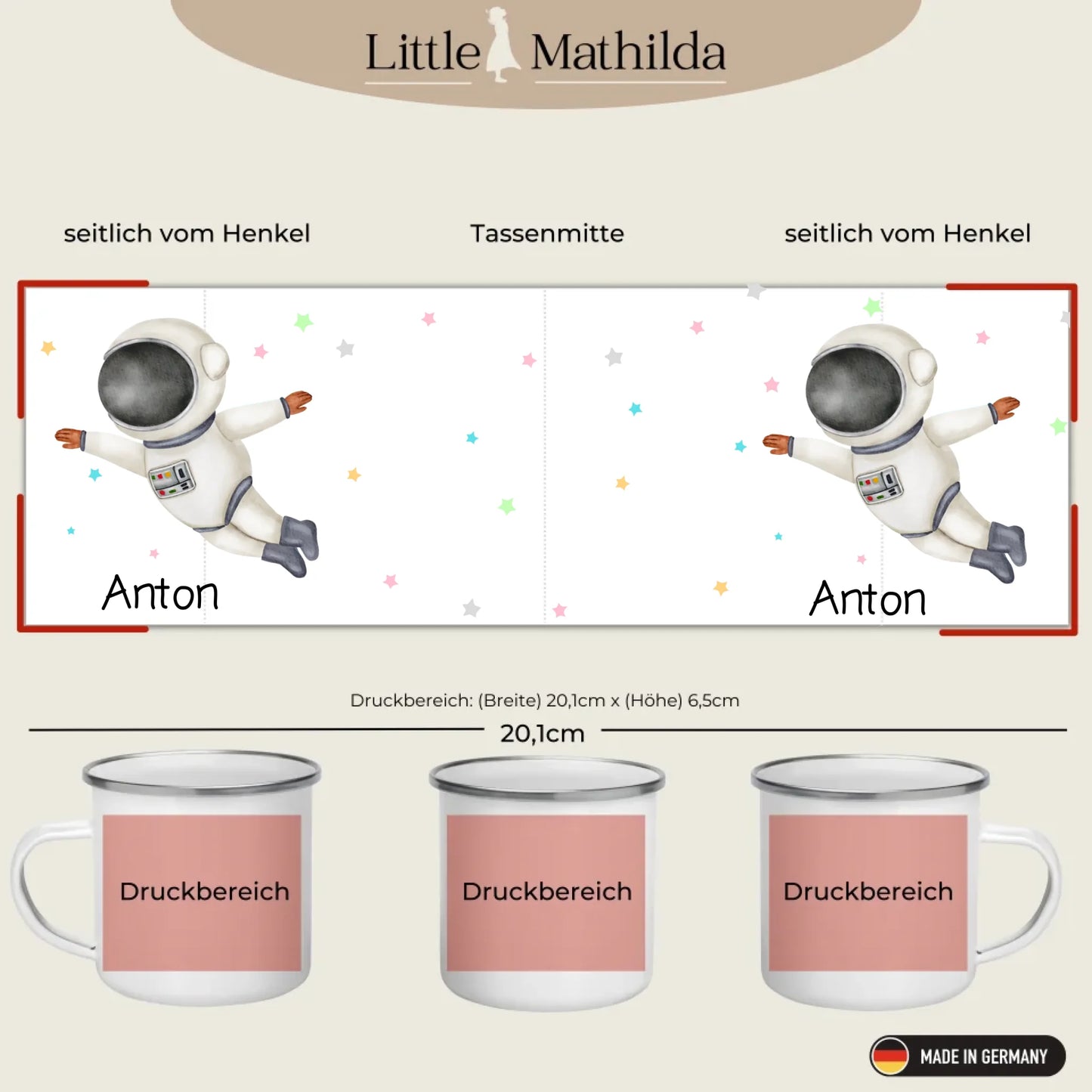 Druckbereiche Little Mathilda