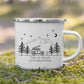 Emaille Camping Tasse Offroad mit Dachzelt