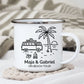 Emaille Camping Tasse Sommerurlaub
