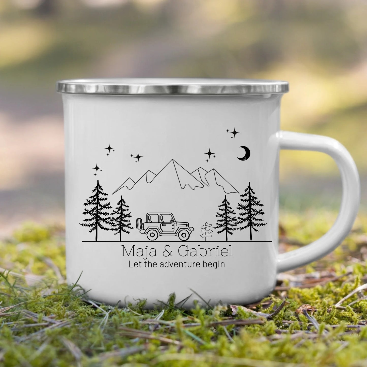 Emaille Camping Tasse Offroad Buddy