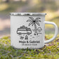 Emaille Camping Tasse Sommerurlaub