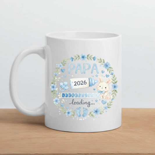 Keramik Tasse Schwangerschaft verkünden: Papa Loading...