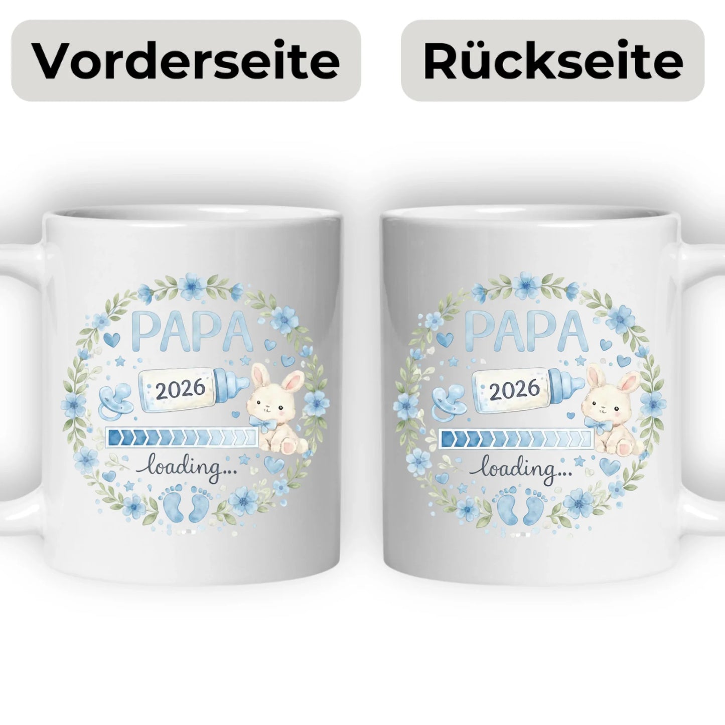 Keramik Tasse Schwangerschaft verkünden: Papa Loading...