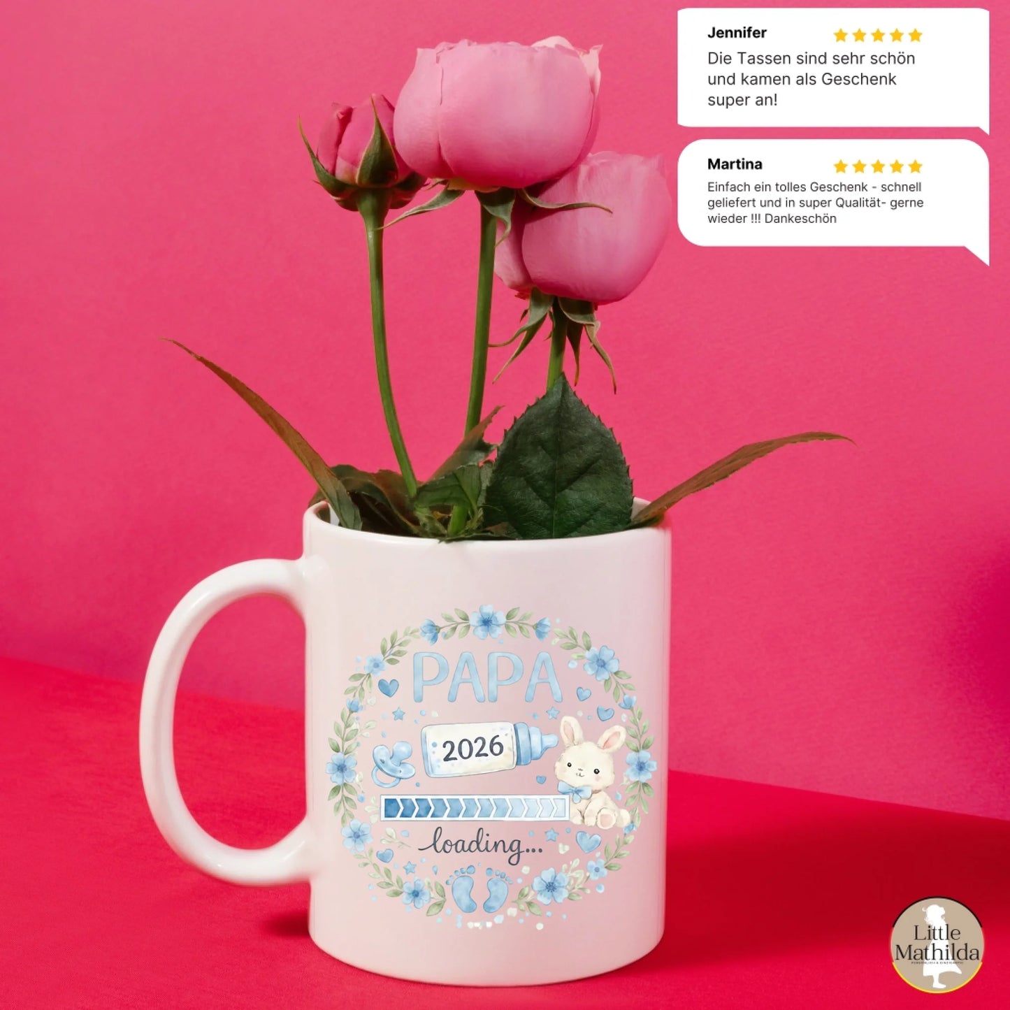 Personalisierte Keramik Tasse von Little Mathilda