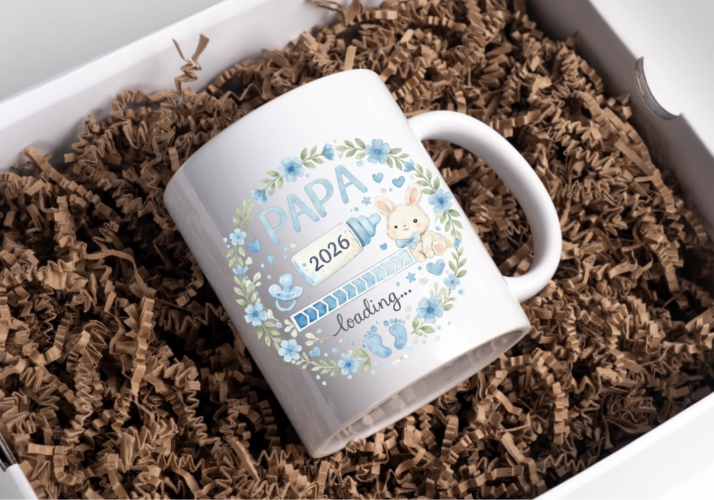 Keramik Tasse Schwangerschaft verkünden: Papa Loading...