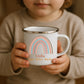 Emaille Kindertasse mit Namen von Little Mathilda – kratzfest, bruchsicher und recyclebar, ideal für den Alltag mit Kindern