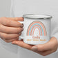 Emaille Kindertasse mit Henkel – bruchsicherer Kinderbecher mit Namen, ideal als Geschenk im Herbst
