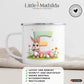 Personalisierte Kindertasse aus Emaille – hochwertige Kinderbecher mit Namen und Motiv selbst gestalten