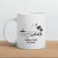 Personalisierte Emaille Camping Tasse am Strand