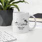 Personalisierte Emaille Camping Tasse am Strand