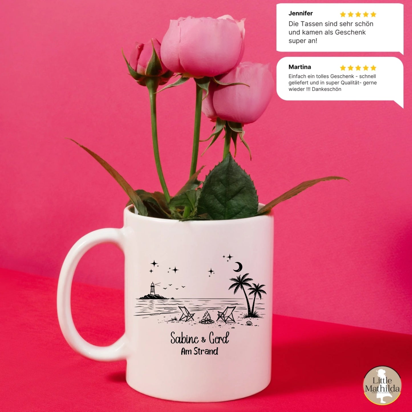 Personalisierte Keramik Tasse von Little Mathilda