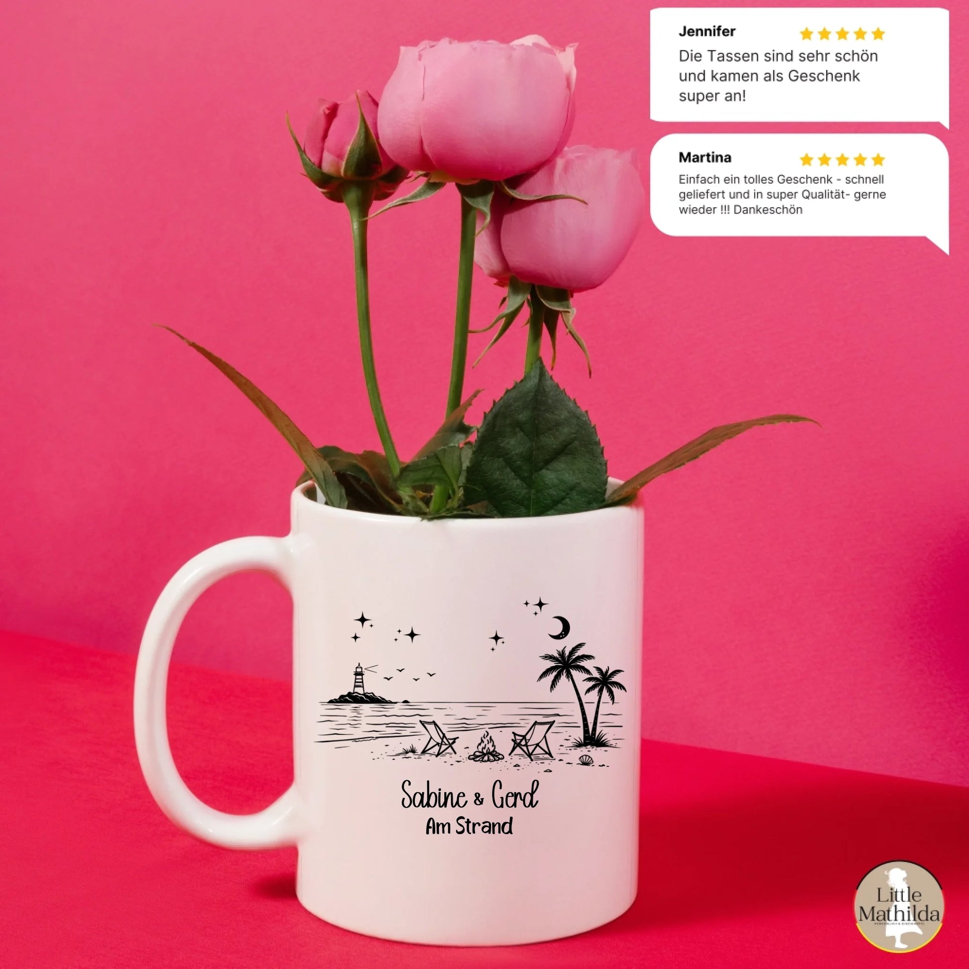 Personalisierte Keramik Tasse von Little Mathilda