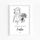 Personalisiertes Abschlussposter mit Abschluss, Namen und Jahreszahl von Little Mathilda